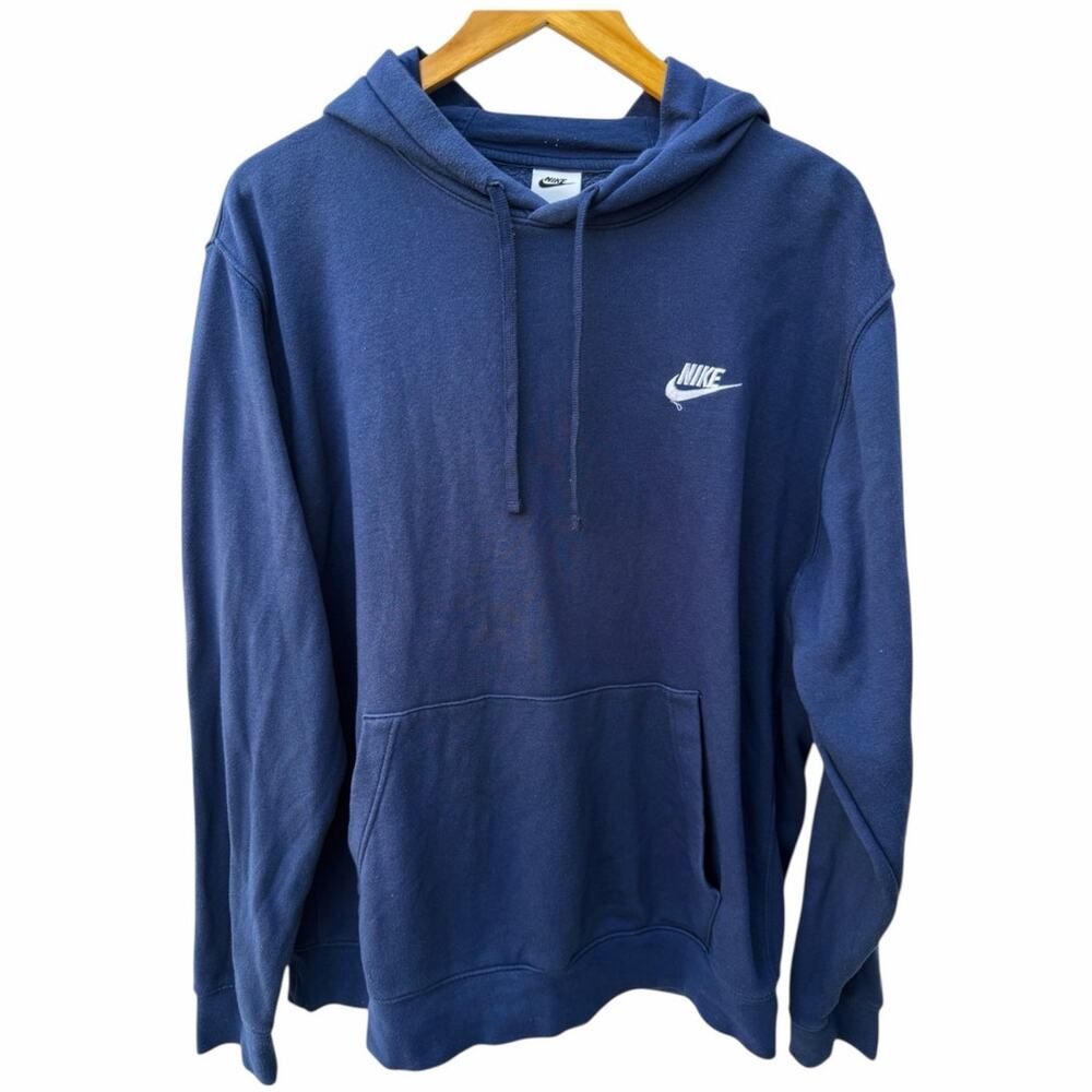 navy blue 2000s nike mens hoodie